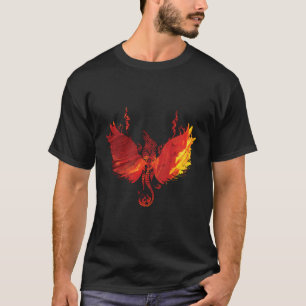 Awesome Phoenix Red Firebird Rising Funny Gift T-Shirt