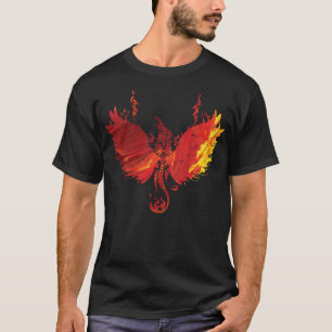 Awesome Phoenix Red Firebird Rising Funny Gift T-Shirt