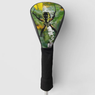 Awesome Photo Orb Spider in Web Golf Head Cover