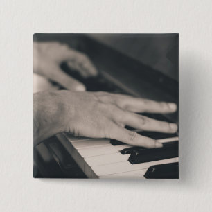 Awesome Piano 15 Cm Square Badge