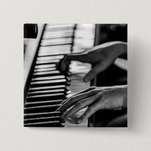 Awesome Piano 15 Cm Square Badge