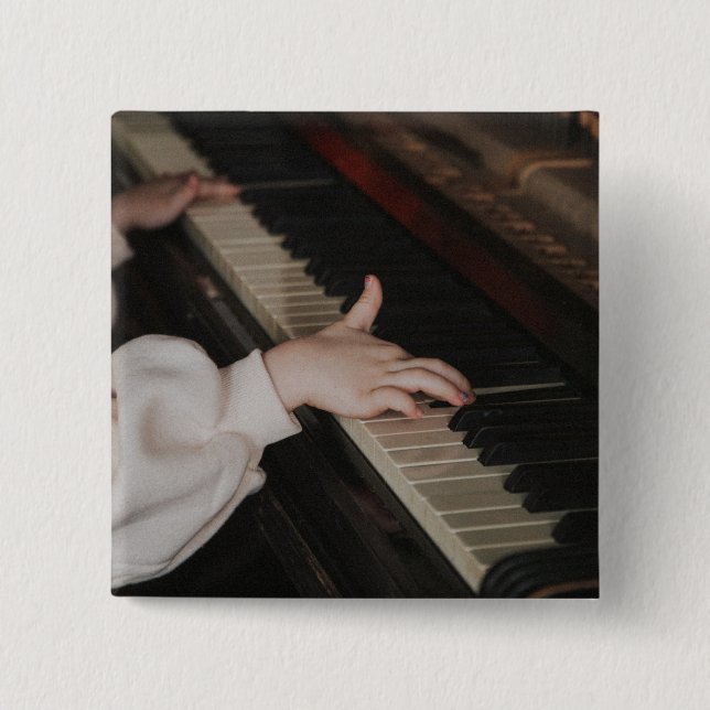 Awesome Piano Artwork 15 Cm Square Badge (Front)