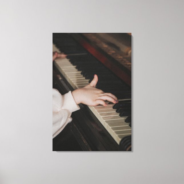 Awesome Piano Artwork Canvas Print (Front)