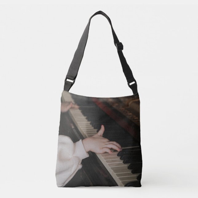 Awesome Piano Artwork Crossbody Bag (Front)