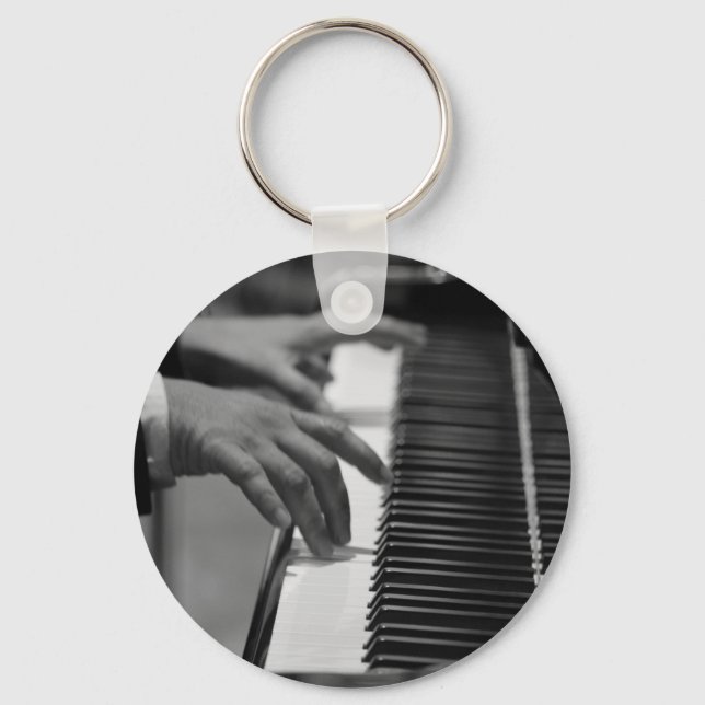 Awesome Piano Artwork Key Ring (Front)