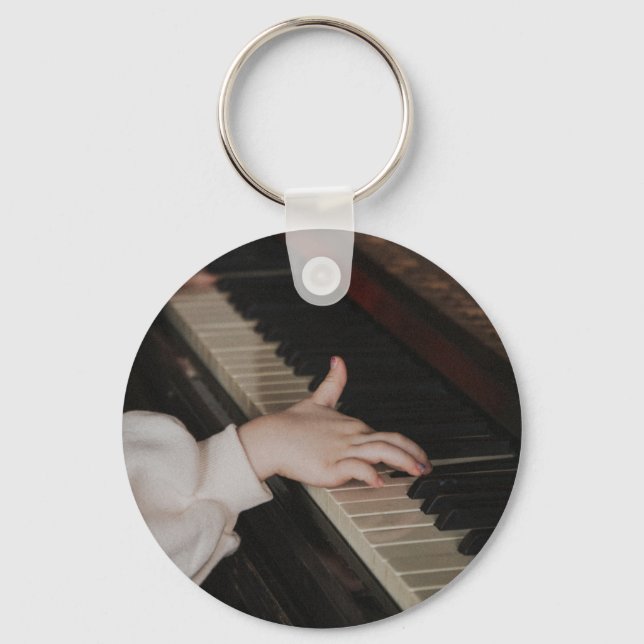 Awesome Piano Artwork Key Ring (Front)