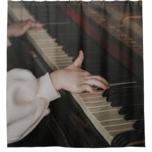 Awesome Piano Artwork Shower Curtain