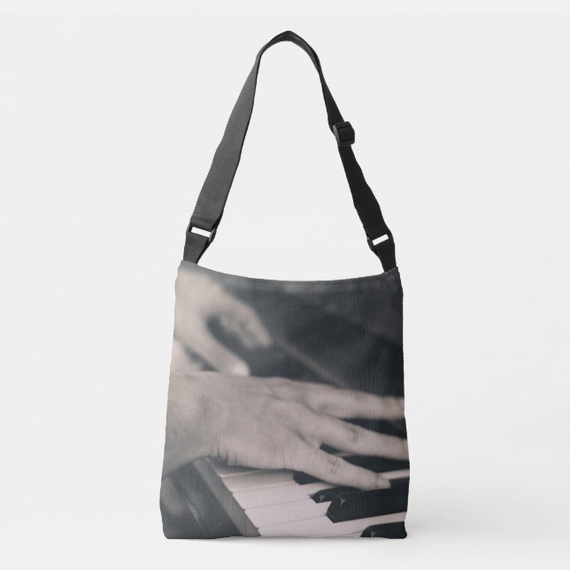 Awesome Piano Crossbody Bag (Front)