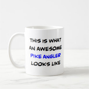 awesome pike angler coffee mug
