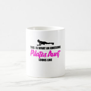 awesome pilates aunt coffee mug