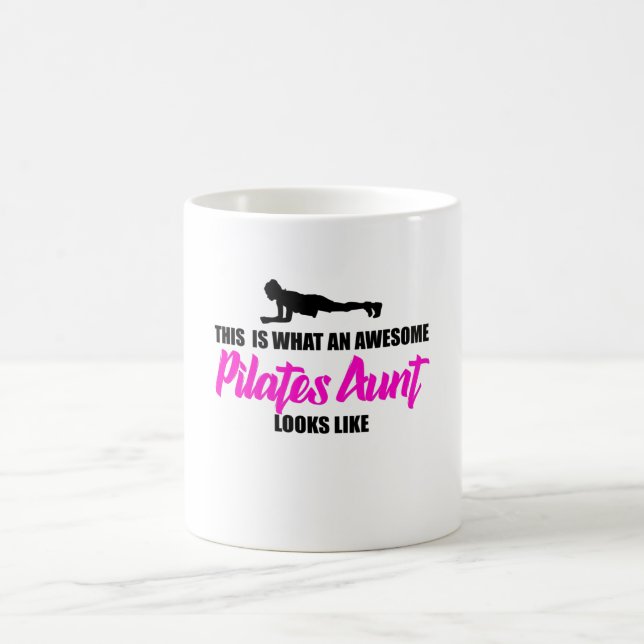 awesome pilates aunt coffee mug (Center)