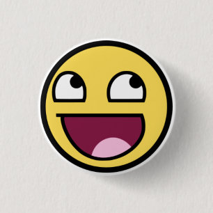 AWESOME PIN! 3 CM ROUND BADGE