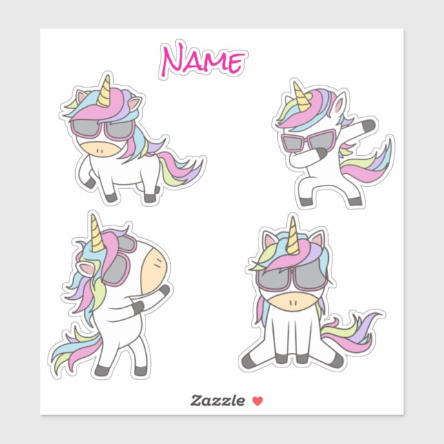 Awesome  Pink Cute Unicorns  (Sheet)