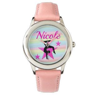 AWESOME PINK GYMNASTICS DESIGN WATCH