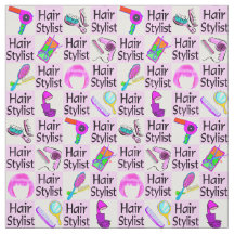 Hair Salon Fabric Zazzle Co Uk
