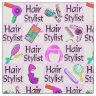 AWESOME PINK HAIR STYLIST FABRIC