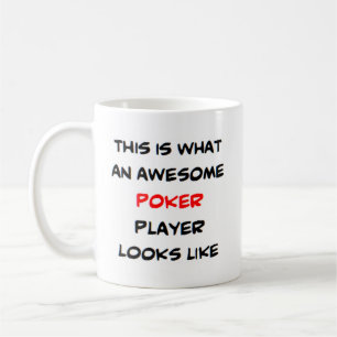 awesome poker player coffee mug