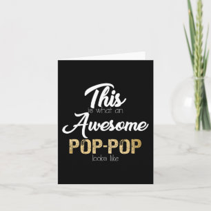 Awesome Pop-Pop Special Grandpa  Card