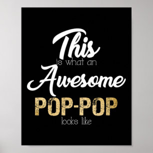 Awesome Pop-Pop Special Grandpa Poster