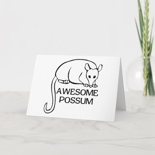 Awesome Possum Card (Front)
