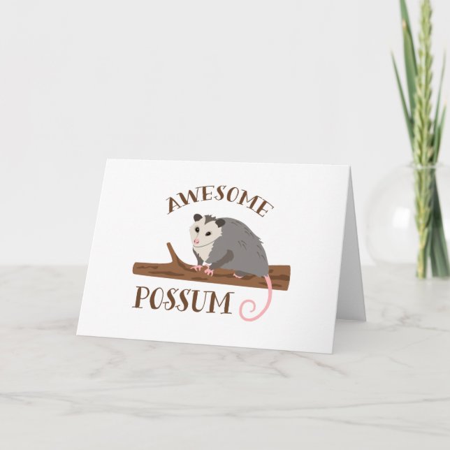 Awesome Possum Card (Front)
