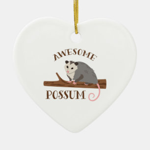 Awesome Possum Ceramic Tree Decoration