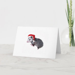 Awesome Possum Christmas Holiday Card