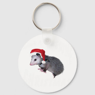 Awesome Possum Christmas Key Ring