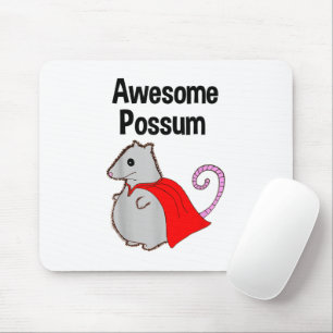 Awesome Possum Funny, Cute. Animal Lover Mouse Mat