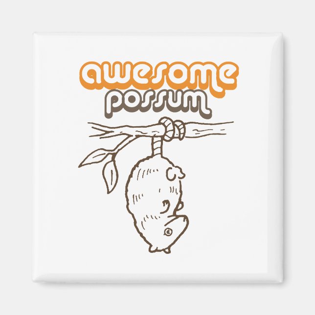 Awesome Possum Magnet (Front)