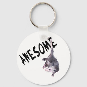 Awesome Possum Opossum Key Ring