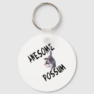 Awesome Possum Opossum Key Ring