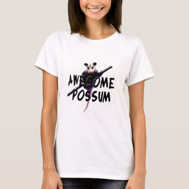 Awesome Possum Opossum T-Shirt (Front)