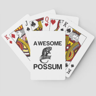 AWESOME POSSUM PLAYING CARDS