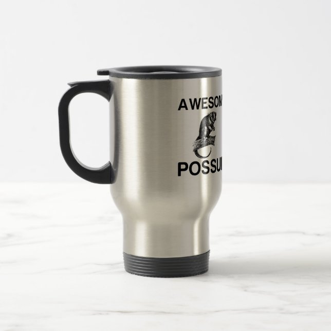 AWESOME POSSUM TRAVEL MUG (Left)