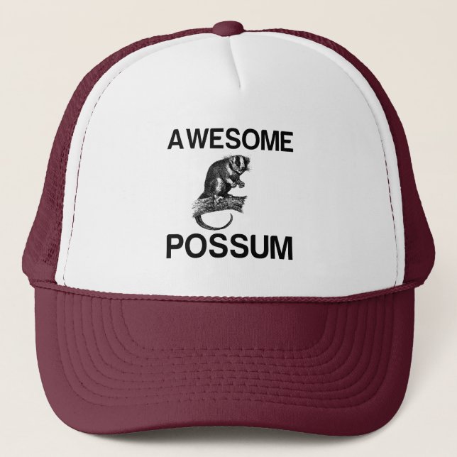 AWESOME POSSUM TRUCKER HAT (Front)