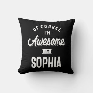 Awesome Princess I'm Sophia Personalised Name Cushion