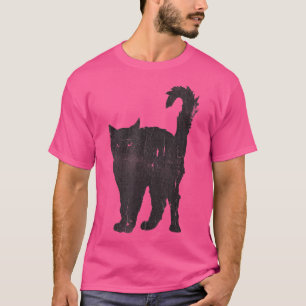 Awesome Punk Rock Black Cat Mens & Womens T-Shirt