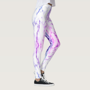 Awesome Purples and Blueish Vein Marble Look Leggings