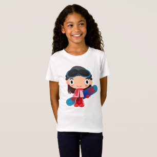 Awesome RAD GIRL Snowboarder T-Shirt