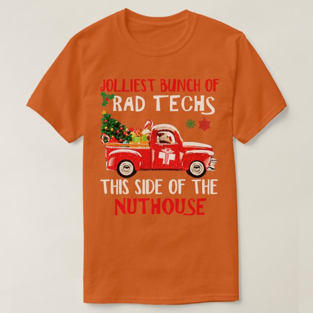 Awesome Rad Tech Red Car Merry Christmas Sweater H (Design Front)