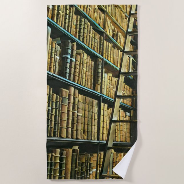 Awesome Reading Lovers Gift Beach Towel (Front)