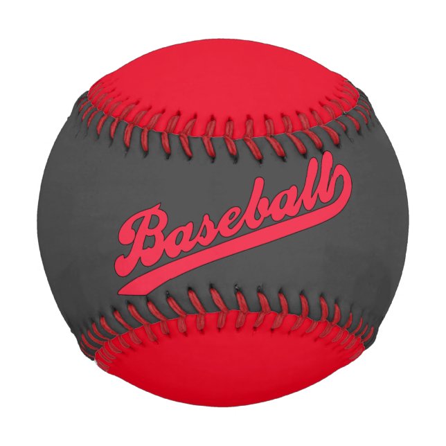 Awesome red black sports baseball (Front)