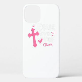 Awesome Religious Jesus'S Love Jesus Loves Me Chri iPhone 12 Case