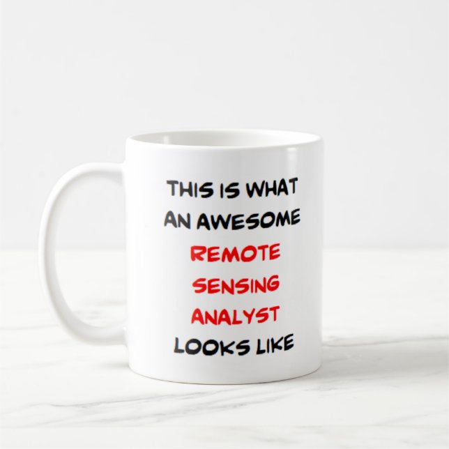 awesome remote sensing analyst coffee mug (Left)