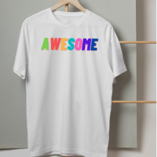 Awesome Retro 90s Aesthetic   Colourful Typography T-Shirt
