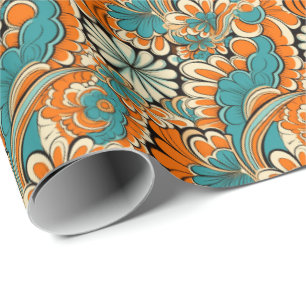 Awesome retro tiled pattern  wrapping paper