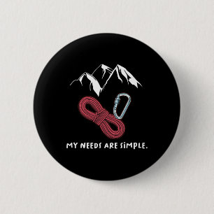 Awesome Rock Climbing Gift Shirt Rock Climber Boul 6 Cm Round Badge