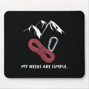 Awesome Rock Climbing Gift Shirt Rock Climber Boul Mouse Mat