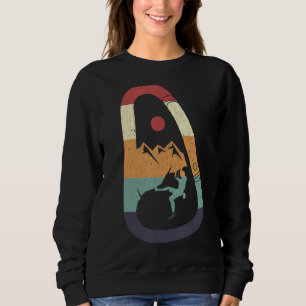 Awesome Rock Climbing Retro Mountain Climber Hiker Sweatshirt
